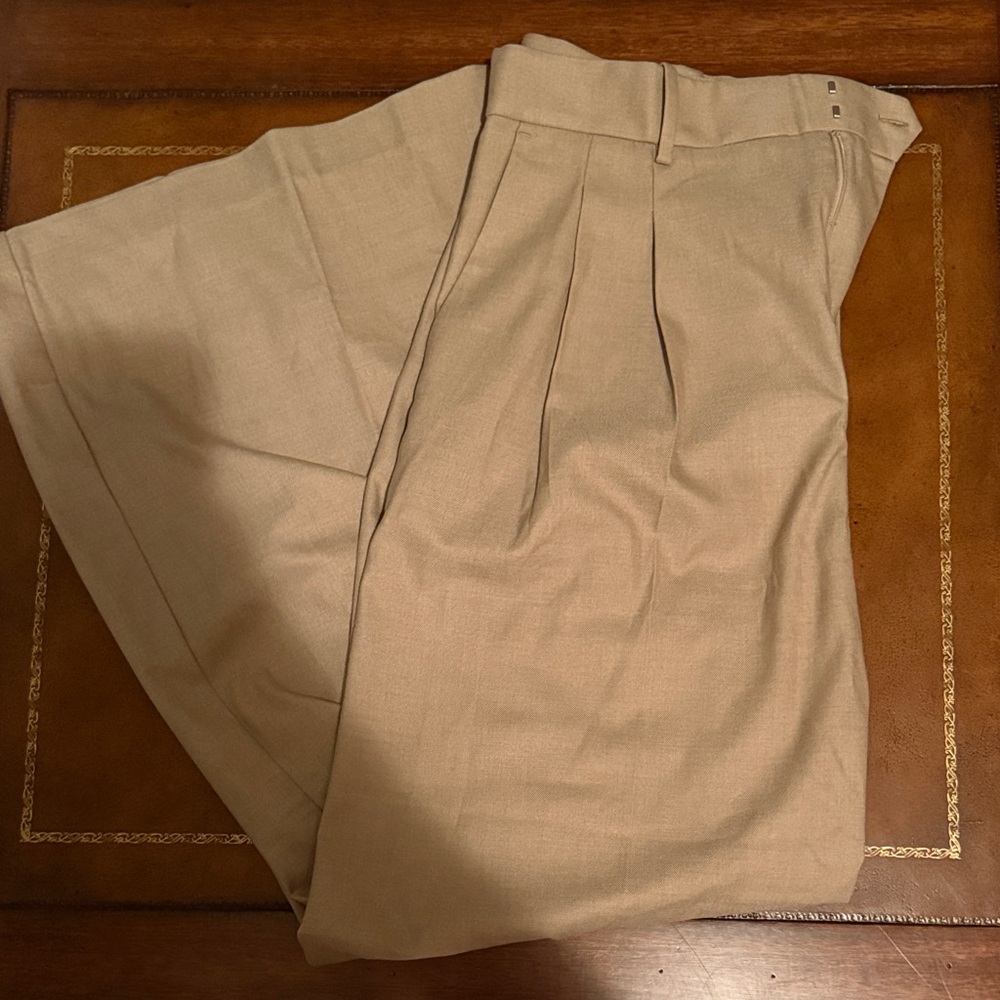 Madewell Women's Wide Leg Tan Pants